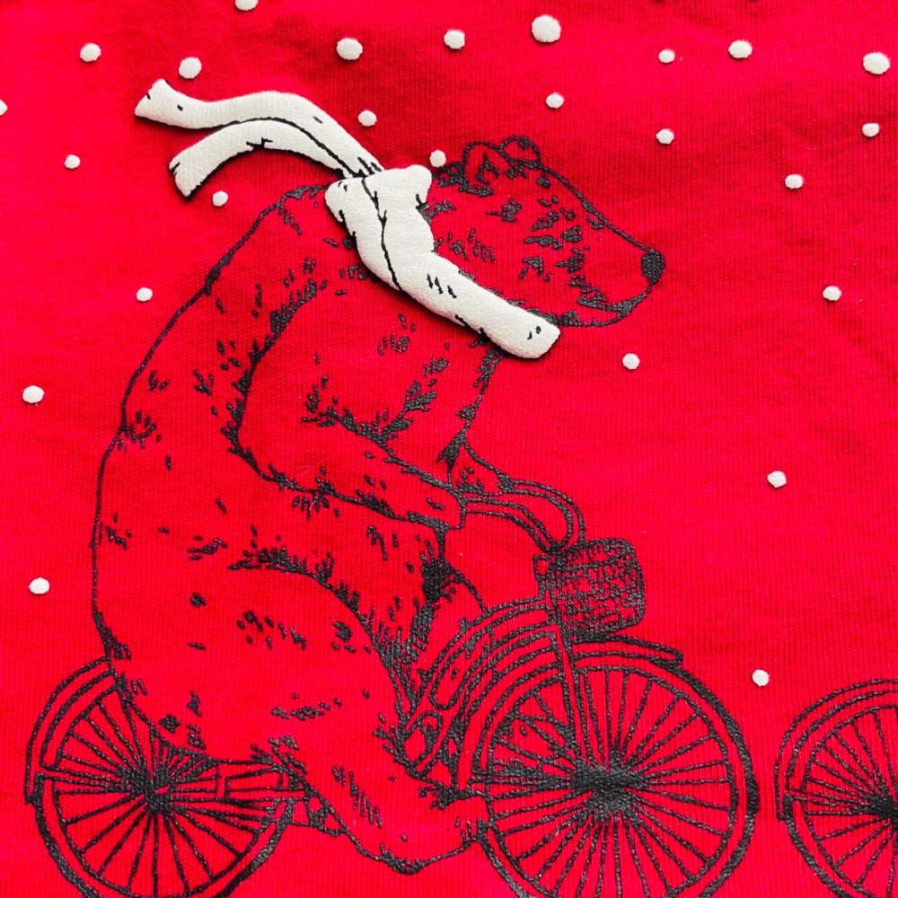 NWT First Impressions Baby Boys Cycling Pals Shirt Cherry Red Holiday Christmas - Picture 5 of 7